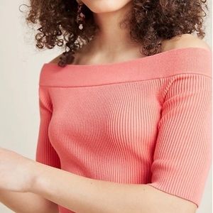 Anthropologie Minuet Off-the-Shoulder Top sz XS